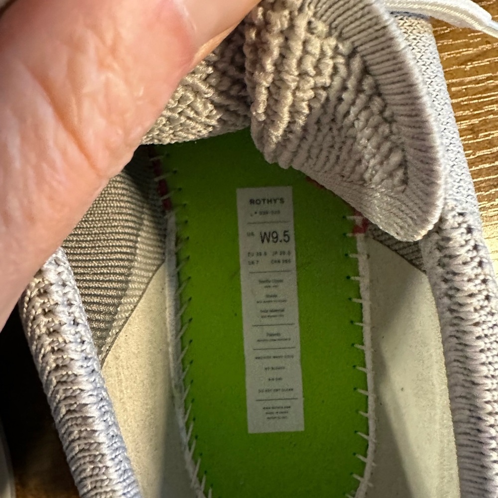 Rothy's Light Gray Knit Sneakers - Picture 4 of 4